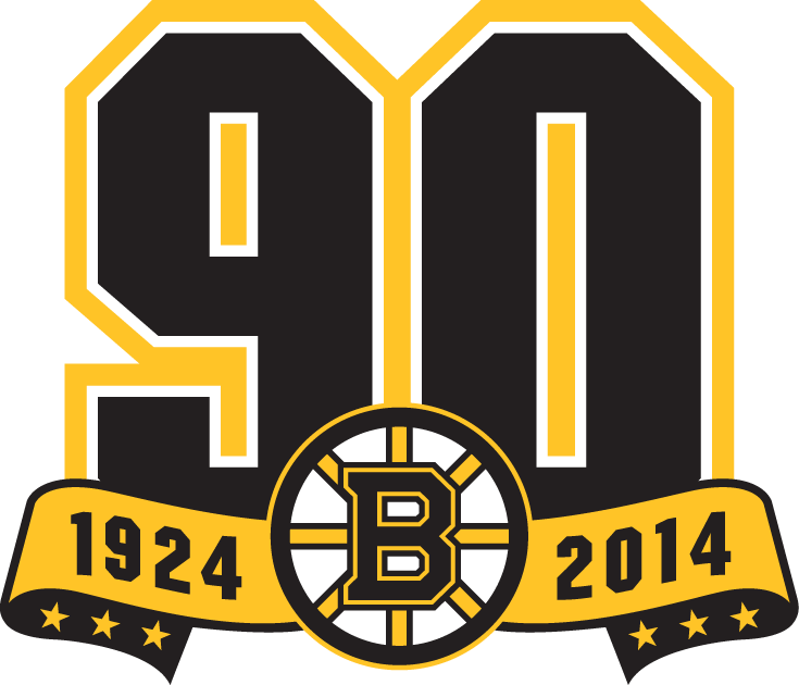 Boston Bruins 2013 14 Anniversary Logo iron on paper